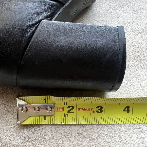 Zadig & Voltaire Paris Glimmer Black Leather Tall Heeled Boots Women 5.5 EU 36 - Picture 13 of 16